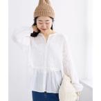 ショッピングレース ブラウス シャツ 「手洗い可能」Fanakaミックス刺しゅうレースブラウス レディース