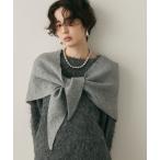ストール マフラー もちもちニットトライアングルスカーフ レディース