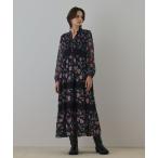 ワンピース サラサプリントティアードワンピース