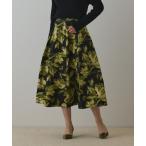 スカート ラメフラワージャガードスカート