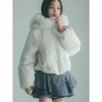 ダウンコート ダウンジャケット 「WEB限定カラーあり」西川フードファーショートダウン レディース