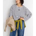 tシャツ nolnol ウォッシャブルMVSシルケットボーダーショートT レディース