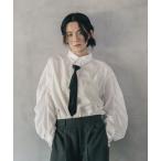ブラウス シャツ 「オフィスライン」タックボリュームスリーブシャツ　582126 レディース
