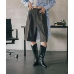 パンツ 「オフィスライン」タックショートパンツ　582123 レディース
