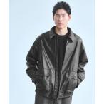 ショッピングレザー ブルゾン アウター A2 レザーライク ブルゾン メンズ