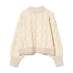 ショッピングパイル ニット セーター 波柄 パイル ニット レディース