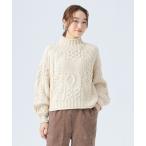ニット セーター パッチワーク編み ニット レディース