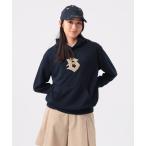 ショッピングORANGE トレーナー スウェット 「WOMEN」ORANGE LABEL / Bロゴワッペン 裏毛 パーカー（吸水速乾・UVカット） レディース