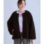 コート アウター ボア＆中綿リバーシブルコート レディース