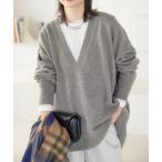 ショッピングニットタイ ニット セーター 「追加2」MUSIC DEEP V ルーズプルオーバー レディース