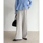 ショッピングワイドパンツ パンツ ウールライクイージーセミワイドパンツ レディース