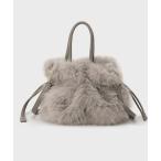 トートバッグ 「定番人気！」2Wayドロストフェイクファートート レディース