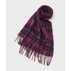 ストール マフラー 「名品／定番人気」ウールチェックマフラー レディース