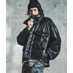 コート ジャケット mj11098-Synthetic Leather WEP Jacket - Diamond Stitch Edition ミリタ