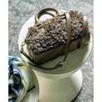 ボストンバッグ 「2Way/トレンド」フェイクファーボストンバッグ レディース