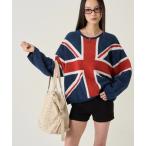 ニット セーター ユニオンジャックニット レディース