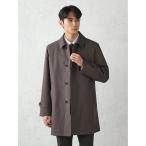 ステンカラーコート コート 無地ステンカラーコート　脱着ライナー付き　グレー メンズ