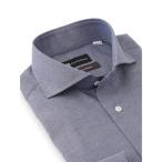  формальный рубашка [ non утюг ]a прозрачный zen длинный рукав рубашка [ Classico ]kata way sax / темно-синий мужской 