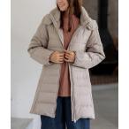 コート アウター 細見え！フレンチダウン使いロング丈コート レディース