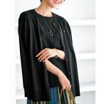 カーディガン 軽やか綿混！クルーネックカーディガン レディース