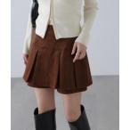 パンツ プリーツショートパンツ レディース