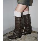 ブーツ 「 SORUTT / ソルト 」 3連 バックル フェイクレザー ブーツ / ロングブーツ ショートブーツ #_ レディース