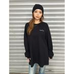 tシャツ ラインストーンロゴユニセックスロンT レディース