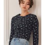 カーディガン 前後2wayフラワージャガードカットソートップス レディース