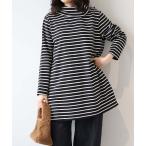 チュニック 「WEB/一部店舗限定」 「LL〜6L 大きいサイズ」ソフト裏毛オフタートルチュニック