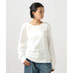 tシャツ 「前後VとUネックで着られる」2WAYストレッチスムースロンT レディース