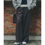 ショッピングワイドパンツ パンツ ライトフラノウォッシャブルセミワイドパンツ レディース