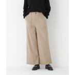 ショッピングシルク パンツ シルクネップツイルツィードベイカーセミワイドパンツ レディース