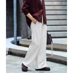 パンツ ウェットオゾンセミフレアパンツ レディース