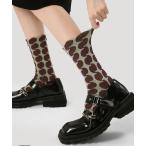  носки [SANSeLF] geo me Trick носки раунд узор средний длина saa25a081 женский 