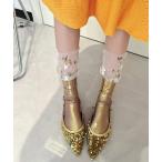  носки [SANSeLF] металлик носки chu-ru вышивка дизайн акцент sia-saa25a089 женский 