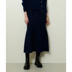 ショッピングウール スカート ウールＷフェイスナローマーメイドスカート