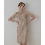 ショッピング刺繍 ドレス コ−ド刺繍タイトドレス