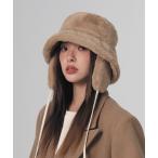 帽子 ハット 「25年秋冬新作」もこもこ ボア イヤーフラップバケットハット レディース