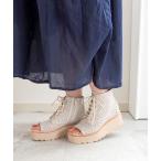 「あしながおじさん」 オープントゥブーツ 24cm アイボリー レディース