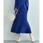 「INTERPLANET」 ニットスカート FREE ブ