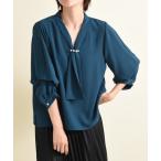 「INTERPLANET」 長袖ブラウス FREE グリ