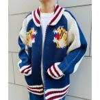 ニット セーター HOUSTON / カウチンニットセーター SOUVENIR COWICHAN SWEATER(TIGER)/ 22315 レディー