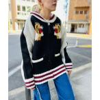 スカジャン HOUSTON / SOUVENIR COWICHAN SWEATER(TIGER)/ 22315 レディース メンズ