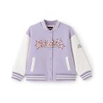 ショッピングスタジャン スタジャン アウター ロゴ刺しゅうダンボールニットスタジャン キッズ 子供服 女の子