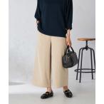 パンツ 「マシンウォッシャブル」スエードライクワイドパンツ レディース