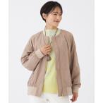 ショッピングサンヨー ブルゾン アウター 「はっ水・マシンウォッシャブル」グレイスメモリーノーカラーブルゾン レディース