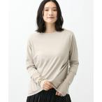 tシャツ 「natural by clip」テレコスリーブ切り替えプルオーバー レディース