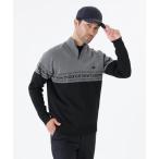  свитер вязаный [new balance golf] Logo линия легкий половина Zip подставка вязаный тянуть over (MENS) мужской 