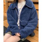 ブルゾン アウター オーバーサイズボアブルゾン レディース