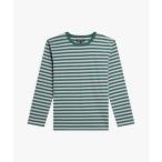 tシャツ 細ボーダー コットン 長袖 Tシャツ ”Cool” レディース